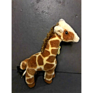 Miyoni By Aurora Giraffe Plush Realistic 9" Tall Soft Stuffed Animal Toy Brown